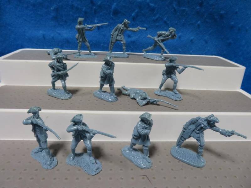 BAR161A Barzso, Rev War Colonials (54MM) 12 in 7 Poses