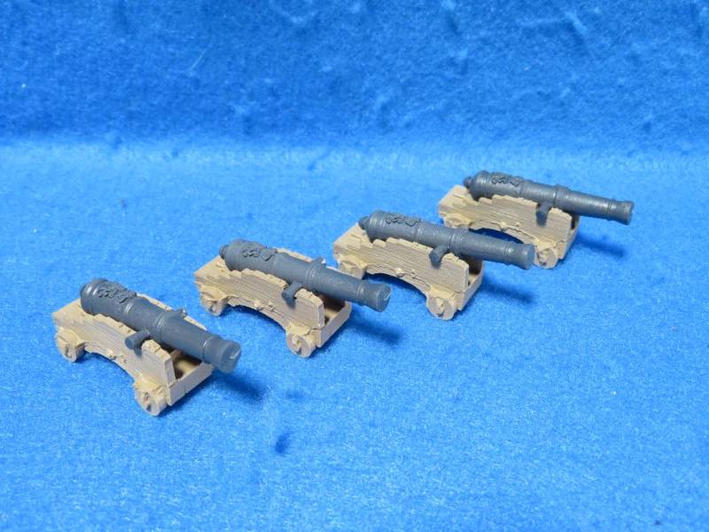 BAR767A Barzso, Naval/Fort Cannons #2 x 4 (54MM)