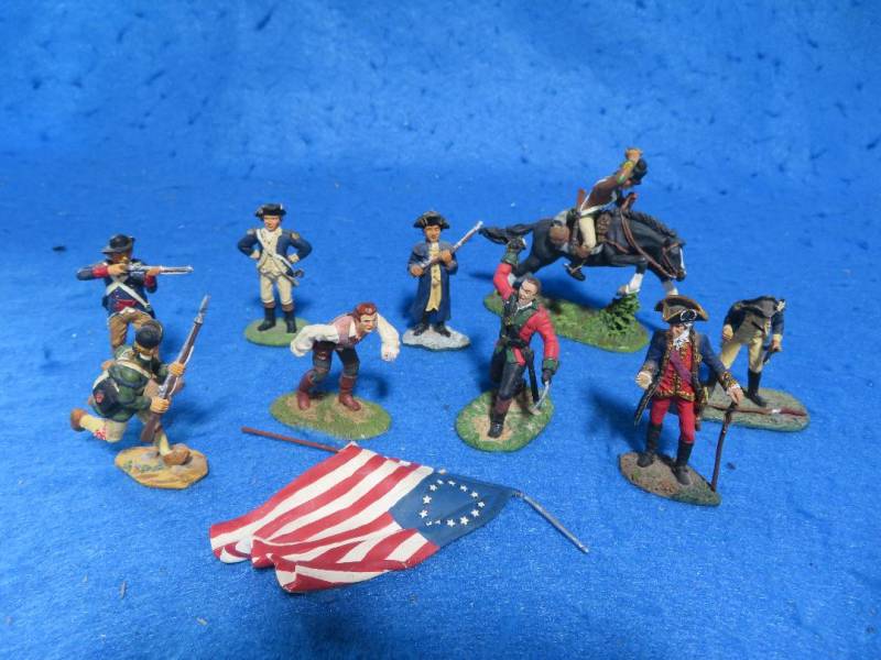 BRT875A Britains/Conte, Rev War Damaged Figures, Painted Metal