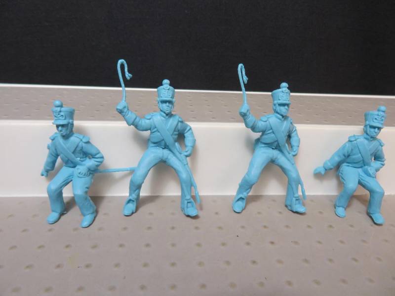 CTS106E CTS Mexican/Napoleonic Wagon & Limber Drivers - Light Blue (54MM) 4 in 2 Poses