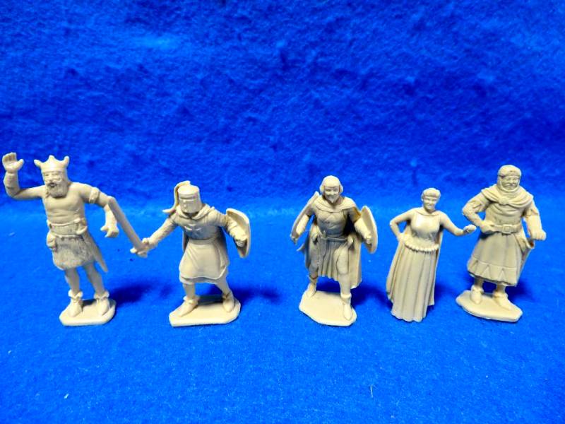 Re-made Prince Valiant Character Figure Set-- All 5 Character Figures