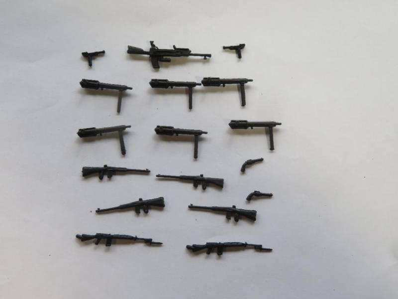 TMP712A Timpo Vintage, WWII British/Australian Weapons (54MM) 17 in 6 Types