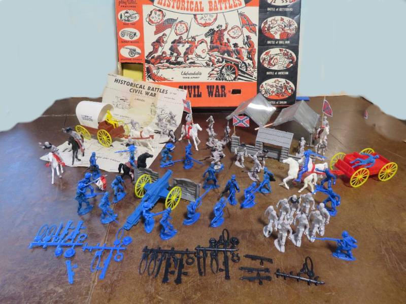 American Civil War playset by MPC with ring-hand figures